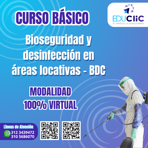 Portada de Bioseguridad Y Densifección En Areas Locativas · BDC
